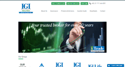 Desktop Screenshot of igisecurities.com.pk